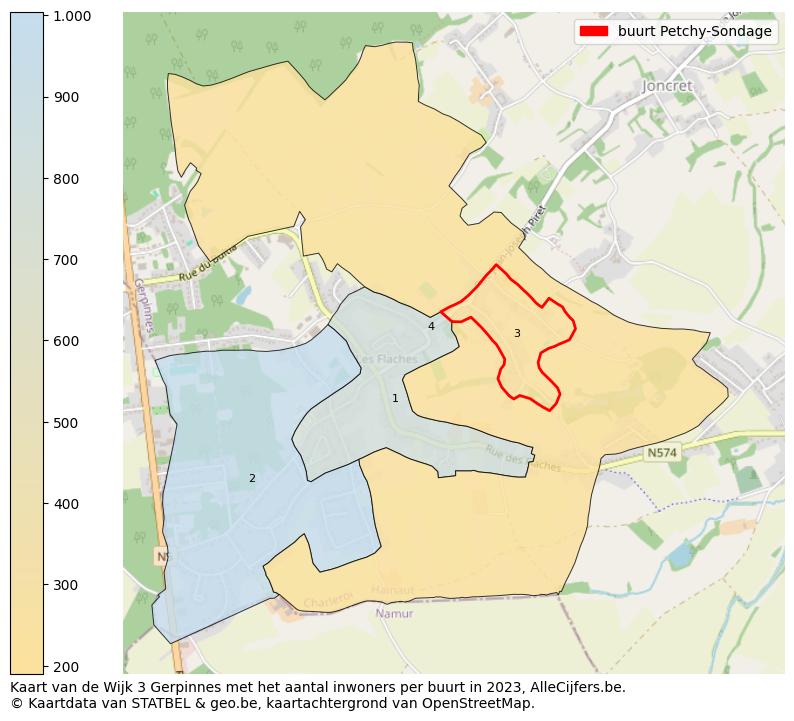 Aantal inwoners op de kaart van de buurt Petchy-Sondage: Op deze pagina vind je veel informatie over inwoners (zoals de verdeling naar leeftijdsgroepen, gezinssamenstelling, geslacht, autochtoon of Belgisch met een immigratie achtergrond,...), woningen (aantallen, types, prijs ontwikkeling, gebruik, type eigendom,...) en méér (autobezit, energieverbruik,...)  op basis van open data van STATBEL en diverse andere bronnen!