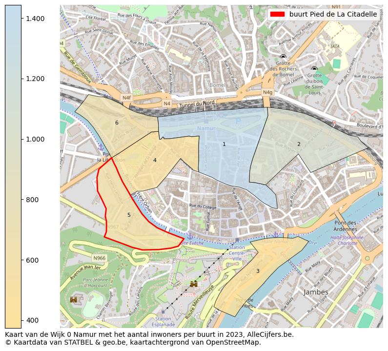 Aantal inwoners op de kaart van de buurt Pied de La Citadelle: Op deze pagina vind je veel informatie over inwoners (zoals de verdeling naar leeftijdsgroepen, gezinssamenstelling, geslacht, autochtoon of Belgisch met een immigratie achtergrond,...), woningen (aantallen, types, prijs ontwikkeling, gebruik, type eigendom,...) en méér (autobezit, energieverbruik,...)  op basis van open data van STATBEL en diverse andere bronnen!