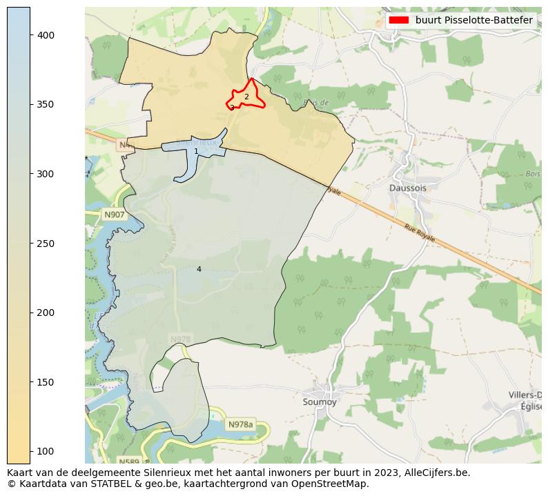 Aantal inwoners op de kaart van de buurt Pisselotte-Battefer: Op deze pagina vind je veel informatie over inwoners (zoals de verdeling naar leeftijdsgroepen, gezinssamenstelling, geslacht, autochtoon of Belgisch met een immigratie achtergrond,...), woningen (aantallen, types, prijs ontwikkeling, gebruik, type eigendom,...) en méér (autobezit, energieverbruik,...)  op basis van open data van STATBEL en diverse andere bronnen!