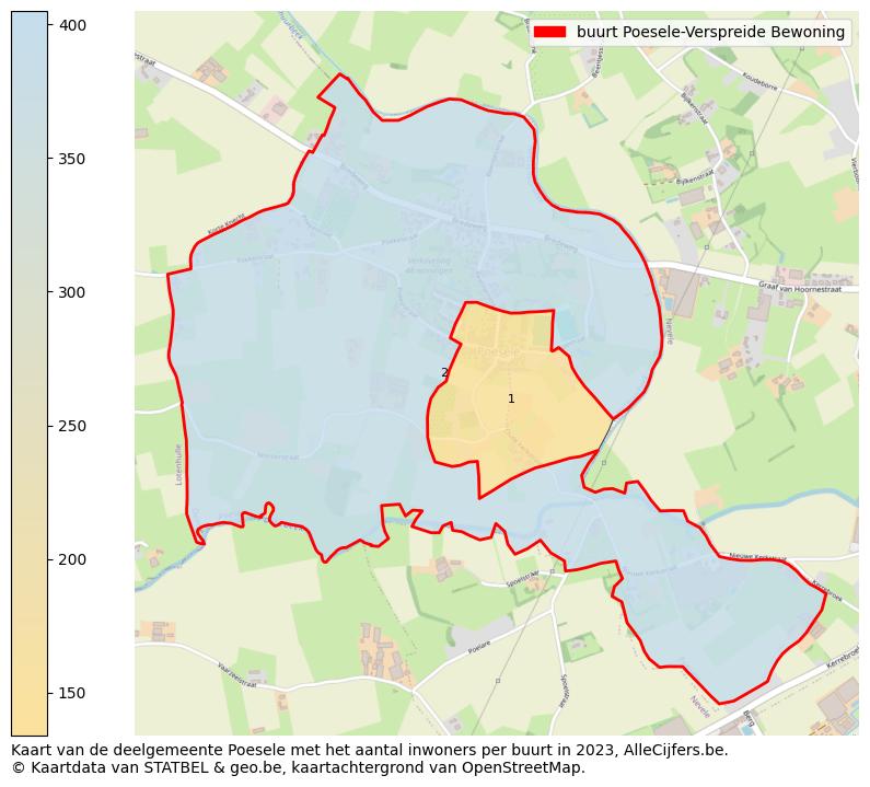 Aantal inwoners op de kaart van de buurt Poesele-Verspreide Bewoning: Op deze pagina vind je veel informatie over inwoners (zoals de verdeling naar leeftijdsgroepen, gezinssamenstelling, geslacht, autochtoon of Belgisch met een immigratie achtergrond,...), woningen (aantallen, types, prijs ontwikkeling, gebruik, type eigendom,...) en méér (autobezit, energieverbruik,...)  op basis van open data van STATBEL en diverse andere bronnen!