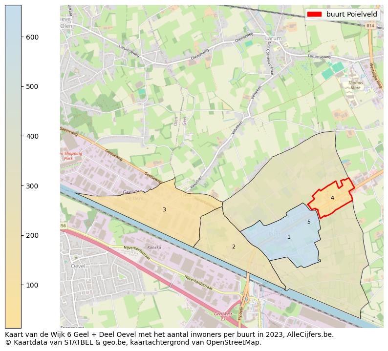 Aantal inwoners op de kaart van de buurt Poielveld: Op deze pagina vind je veel informatie over inwoners (zoals de verdeling naar leeftijdsgroepen, gezinssamenstelling, geslacht, autochtoon of Belgisch met een immigratie achtergrond,...), woningen (aantallen, types, prijs ontwikkeling, gebruik, type eigendom,...) en méér (autobezit, energieverbruik,...)  op basis van open data van STATBEL en diverse andere bronnen!