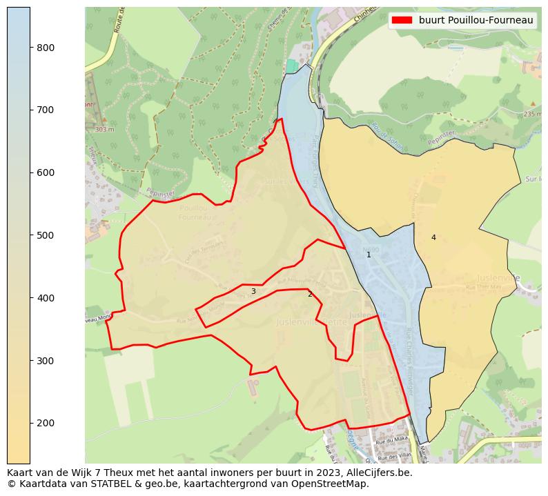 Aantal inwoners op de kaart van de buurt Pouillou-Fourneau: Op deze pagina vind je veel informatie over inwoners (zoals de verdeling naar leeftijdsgroepen, gezinssamenstelling, geslacht, autochtoon of Belgisch met een immigratie achtergrond,...), woningen (aantallen, types, prijs ontwikkeling, gebruik, type eigendom,...) en méér (autobezit, energieverbruik,...)  op basis van open data van STATBEL en diverse andere bronnen!