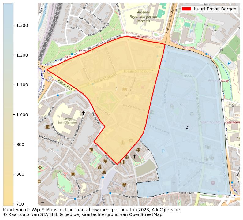 Aantal inwoners op de kaart van de buurt Prison: Op deze pagina vind je veel informatie over inwoners (zoals de verdeling naar leeftijdsgroepen, gezinssamenstelling, geslacht, autochtoon of Belgisch met een immigratie achtergrond,...), woningen (aantallen, types, prijs ontwikkeling, gebruik, type eigendom,...) en méér (autobezit, energieverbruik,...)  op basis van open data van STATBEL en diverse andere bronnen!