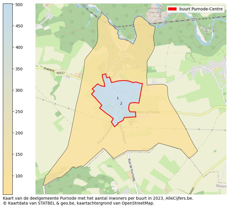 Aantal inwoners op de kaart van de buurt Purnode-Centre: Op deze pagina vind je veel informatie over inwoners (zoals de verdeling naar leeftijdsgroepen, gezinssamenstelling, geslacht, autochtoon of Belgisch met een immigratie achtergrond,...), woningen (aantallen, types, prijs ontwikkeling, gebruik, type eigendom,...) en méér (autobezit, energieverbruik,...)  op basis van open data van STATBEL en diverse andere bronnen!