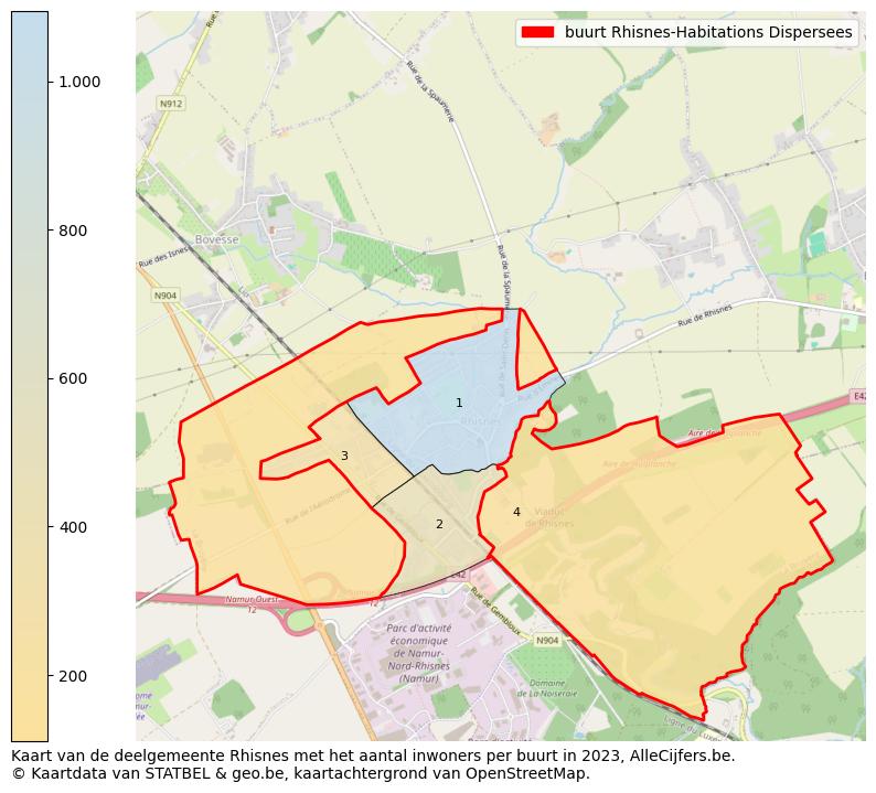 Aantal inwoners op de kaart van de buurt Rhisnes-Habitations Dispersees: Op deze pagina vind je veel informatie over inwoners (zoals de verdeling naar leeftijdsgroepen, gezinssamenstelling, geslacht, autochtoon of Belgisch met een immigratie achtergrond,...), woningen (aantallen, types, prijs ontwikkeling, gebruik, type eigendom,...) en méér (autobezit, energieverbruik,...)  op basis van open data van STATBEL en diverse andere bronnen!