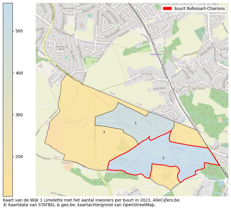 Aantal inwoners op de kaart van de buurt Rofessart-Charnois: Op deze pagina vind je veel informatie over inwoners (zoals de verdeling naar leeftijdsgroepen, gezinssamenstelling, geslacht, autochtoon of Belgisch met een immigratie achtergrond,...), woningen (aantallen, types, prijs ontwikkeling, gebruik, type eigendom,...) en méér (autobezit, energieverbruik,...)  op basis van open data van STATBEL en diverse andere bronnen!