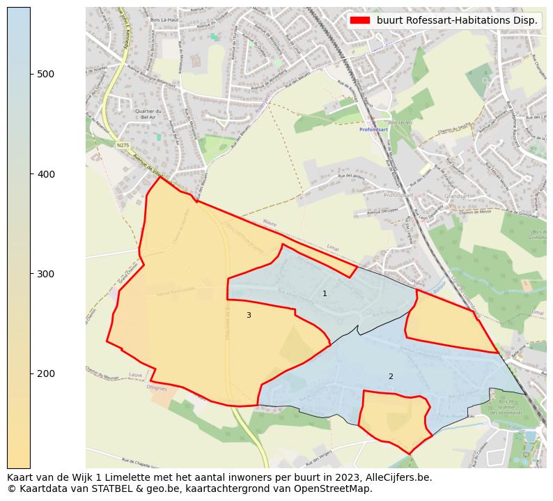 Aantal inwoners op de kaart van de buurt Rofessart-Habitations Disp.: Op deze pagina vind je veel informatie over inwoners (zoals de verdeling naar leeftijdsgroepen, gezinssamenstelling, geslacht, autochtoon of Belgisch met een immigratie achtergrond,...), woningen (aantallen, types, prijs ontwikkeling, gebruik, type eigendom,...) en méér (autobezit, energieverbruik,...)  op basis van open data van STATBEL en diverse andere bronnen!