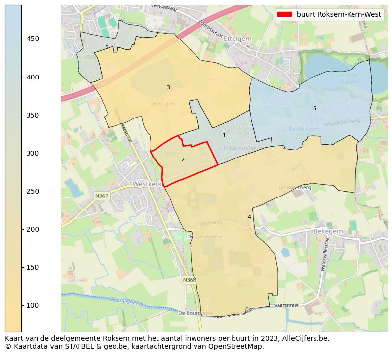 Aantal inwoners op de kaart van de buurt Roksem-Kern-West: Op deze pagina vind je veel informatie over inwoners (zoals de verdeling naar leeftijdsgroepen, gezinssamenstelling, geslacht, autochtoon of Belgisch met een immigratie achtergrond,...), woningen (aantallen, types, prijs ontwikkeling, gebruik, type eigendom,...) en méér (autobezit, energieverbruik,...)  op basis van open data van STATBEL en diverse andere bronnen!