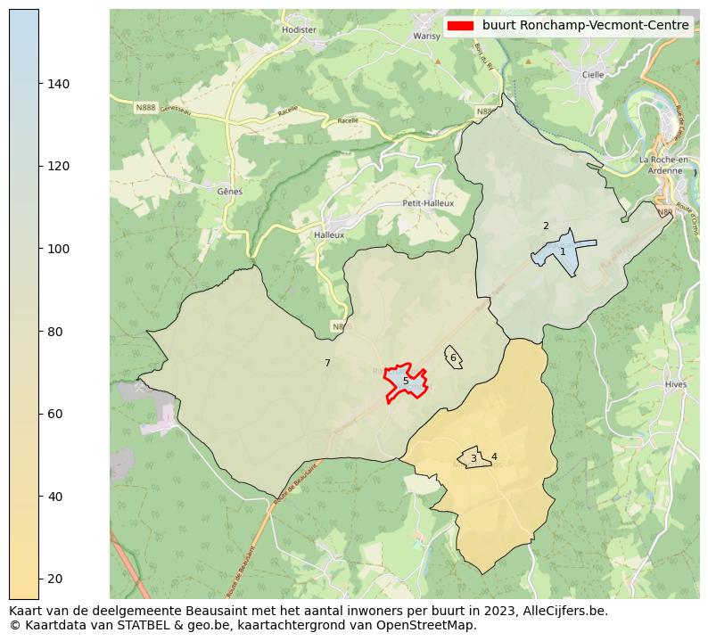 Aantal inwoners op de kaart van de buurt Ronchamp-Vecmont-Centre: Op deze pagina vind je veel informatie over inwoners (zoals de verdeling naar leeftijdsgroepen, gezinssamenstelling, geslacht, autochtoon of Belgisch met een immigratie achtergrond,...), woningen (aantallen, types, prijs ontwikkeling, gebruik, type eigendom,...) en méér (autobezit, energieverbruik,...)  op basis van open data van STATBEL en diverse andere bronnen!