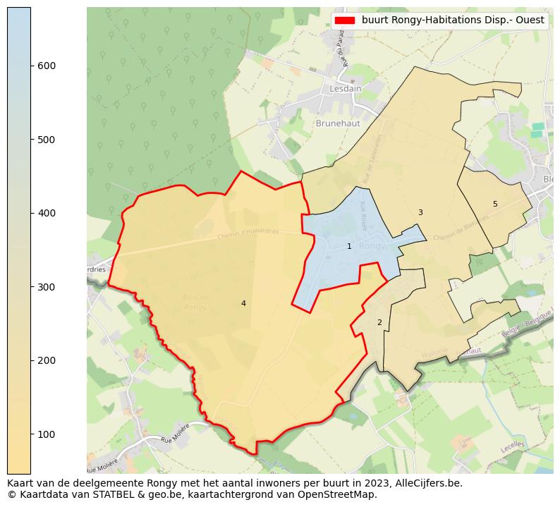 Aantal inwoners op de kaart van de buurt Rongy-Habitations Disp.- Ouest: Op deze pagina vind je veel informatie over inwoners (zoals de verdeling naar leeftijdsgroepen, gezinssamenstelling, geslacht, autochtoon of Belgisch met een immigratie achtergrond,...), woningen (aantallen, types, prijs ontwikkeling, gebruik, type eigendom,...) en méér (autobezit, energieverbruik,...)  op basis van open data van STATBEL en diverse andere bronnen!