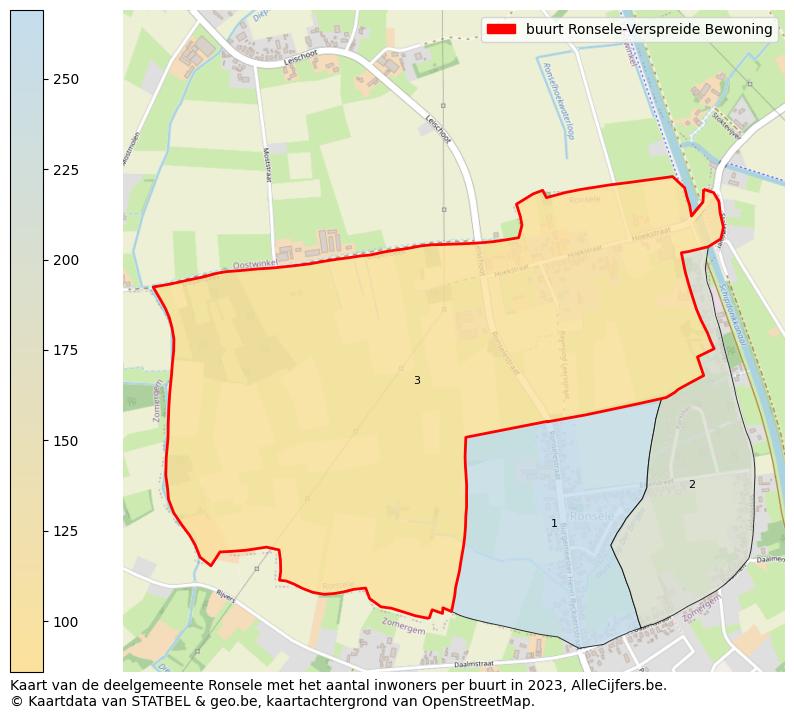 Aantal inwoners op de kaart van de buurt Ronsele-Verspreide Bewoning: Op deze pagina vind je veel informatie over inwoners (zoals de verdeling naar leeftijdsgroepen, gezinssamenstelling, geslacht, autochtoon of Belgisch met een immigratie achtergrond,...), woningen (aantallen, types, prijs ontwikkeling, gebruik, type eigendom,...) en méér (autobezit, energieverbruik,...)  op basis van open data van STATBEL en diverse andere bronnen!