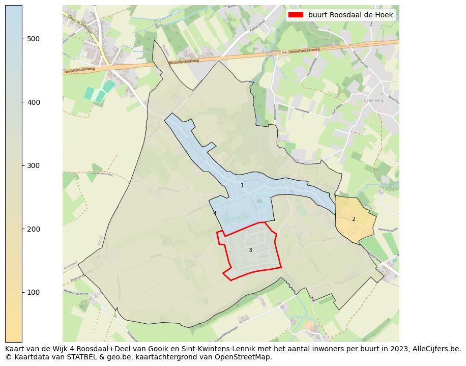 Aantal inwoners op de kaart van de buurt Roosdaal de Hoek: Op deze pagina vind je veel informatie over inwoners (zoals de verdeling naar leeftijdsgroepen, gezinssamenstelling, geslacht, autochtoon of Belgisch met een immigratie achtergrond,...), woningen (aantallen, types, prijs ontwikkeling, gebruik, type eigendom,...) en méér (autobezit, energieverbruik,...)  op basis van open data van STATBEL en diverse andere bronnen!