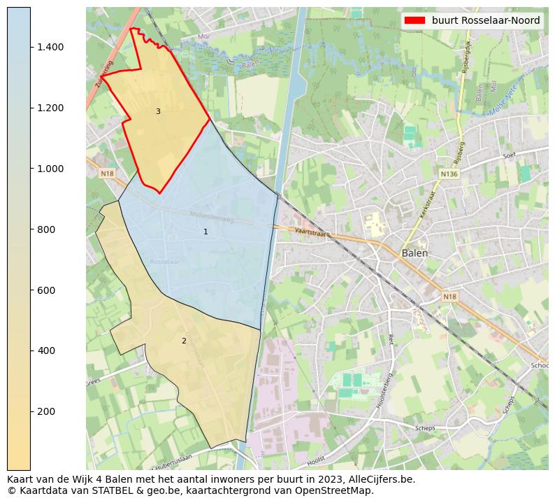 Aantal inwoners op de kaart van de buurt Rosselaar-Noord: Op deze pagina vind je veel informatie over inwoners (zoals de verdeling naar leeftijdsgroepen, gezinssamenstelling, geslacht, autochtoon of Belgisch met een immigratie achtergrond,...), woningen (aantallen, types, prijs ontwikkeling, gebruik, type eigendom,...) en méér (autobezit, energieverbruik,...)  op basis van open data van STATBEL en diverse andere bronnen!