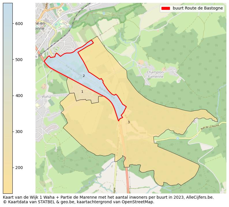 Aantal inwoners op de kaart van de buurt Route de Bastogne: Op deze pagina vind je veel informatie over inwoners (zoals de verdeling naar leeftijdsgroepen, gezinssamenstelling, geslacht, autochtoon of Belgisch met een immigratie achtergrond,...), woningen (aantallen, types, prijs ontwikkeling, gebruik, type eigendom,...) en méér (autobezit, energieverbruik,...)  op basis van open data van STATBEL en diverse andere bronnen!