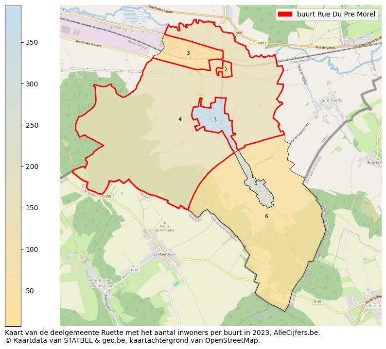 Aantal inwoners op de kaart van de buurt Rue Du Pre Morel: Op deze pagina vind je veel informatie over inwoners (zoals de verdeling naar leeftijdsgroepen, gezinssamenstelling, geslacht, autochtoon of Belgisch met een immigratie achtergrond,...), woningen (aantallen, types, prijs ontwikkeling, gebruik, type eigendom,...) en méér (autobezit, energieverbruik,...)  op basis van open data van STATBEL en diverse andere bronnen!