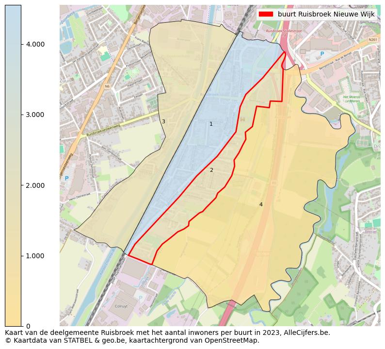 Aantal inwoners op de kaart van de buurt Ruisbroek Nieuwe Wijk: Op deze pagina vind je veel informatie over inwoners (zoals de verdeling naar leeftijdsgroepen, gezinssamenstelling, geslacht, autochtoon of Belgisch met een immigratie achtergrond,...), woningen (aantallen, types, prijs ontwikkeling, gebruik, type eigendom,...) en méér (autobezit, energieverbruik,...)  op basis van open data van STATBEL en diverse andere bronnen!