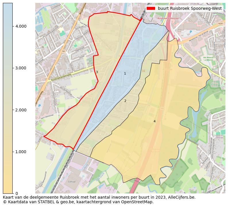 Aantal inwoners op de kaart van de buurt Ruisbroek Spoorweg-West: Op deze pagina vind je veel informatie over inwoners (zoals de verdeling naar leeftijdsgroepen, gezinssamenstelling, geslacht, autochtoon of Belgisch met een immigratie achtergrond,...), woningen (aantallen, types, prijs ontwikkeling, gebruik, type eigendom,...) en méér (autobezit, energieverbruik,...)  op basis van open data van STATBEL en diverse andere bronnen!