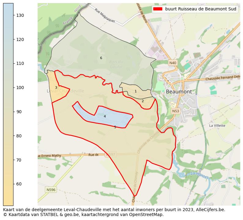 Aantal inwoners op de kaart van de buurt Ruisseau de Beaumont Sud: Op deze pagina vind je veel informatie over inwoners (zoals de verdeling naar leeftijdsgroepen, gezinssamenstelling, geslacht, autochtoon of Belgisch met een immigratie achtergrond,...), woningen (aantallen, types, prijs ontwikkeling, gebruik, type eigendom,...) en méér (autobezit, energieverbruik,...)  op basis van open data van STATBEL en diverse andere bronnen!