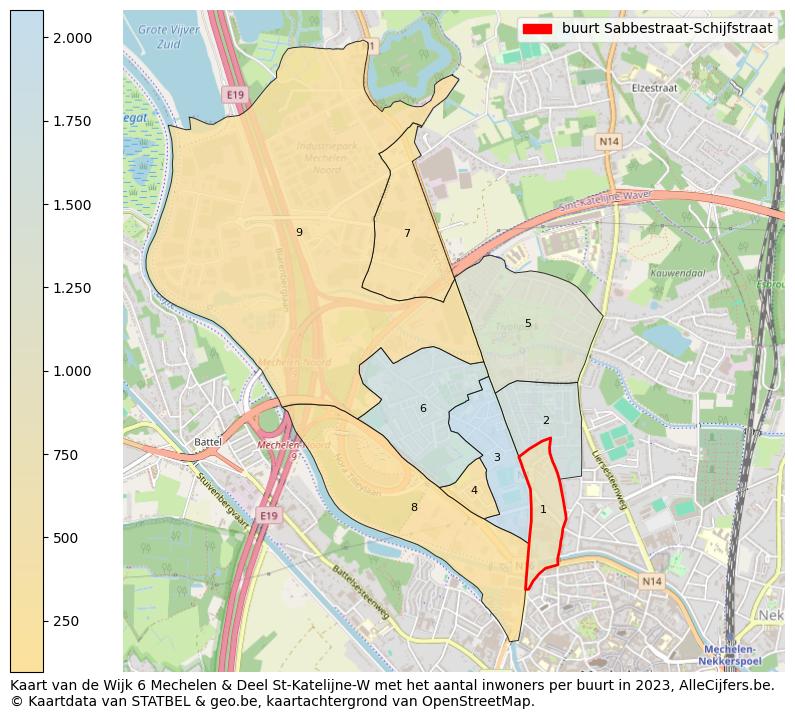 Aantal inwoners op de kaart van de buurt Sabbestraat-Schijfstraat: Op deze pagina vind je veel informatie over inwoners (zoals de verdeling naar leeftijdsgroepen, gezinssamenstelling, geslacht, autochtoon of Belgisch met een immigratie achtergrond,...), woningen (aantallen, types, prijs ontwikkeling, gebruik, type eigendom,...) en méér (autobezit, energieverbruik,...)  op basis van open data van STATBEL en diverse andere bronnen!