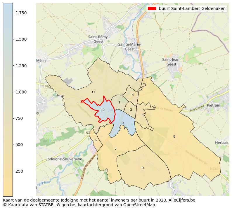 Aantal inwoners op de kaart van de buurt Saint-Lambert: Op deze pagina vind je veel informatie over inwoners (zoals de verdeling naar leeftijdsgroepen, gezinssamenstelling, geslacht, autochtoon of Belgisch met een immigratie achtergrond,...), woningen (aantallen, types, prijs ontwikkeling, gebruik, type eigendom,...) en méér (autobezit, energieverbruik,...)  op basis van open data van STATBEL en diverse andere bronnen!