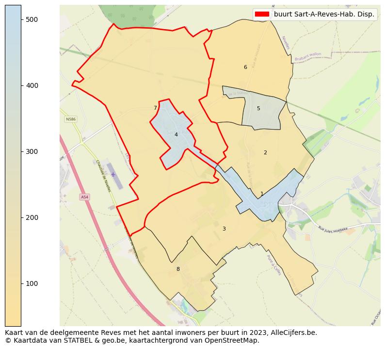 Aantal inwoners op de kaart van de buurt Sart-A-Reves-Hab. Disp.: Op deze pagina vind je veel informatie over inwoners (zoals de verdeling naar leeftijdsgroepen, gezinssamenstelling, geslacht, autochtoon of Belgisch met een immigratie achtergrond,...), woningen (aantallen, types, prijs ontwikkeling, gebruik, type eigendom,...) en méér (autobezit, energieverbruik,...)  op basis van open data van STATBEL en diverse andere bronnen!