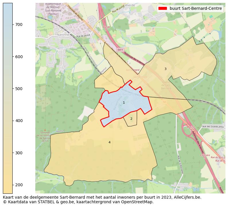 Aantal inwoners op de kaart van de buurt Sart-Bernard-Centre: Op deze pagina vind je veel informatie over inwoners (zoals de verdeling naar leeftijdsgroepen, gezinssamenstelling, geslacht, autochtoon of Belgisch met een immigratie achtergrond,...), woningen (aantallen, types, prijs ontwikkeling, gebruik, type eigendom,...) en méér (autobezit, energieverbruik,...)  op basis van open data van STATBEL en diverse andere bronnen!