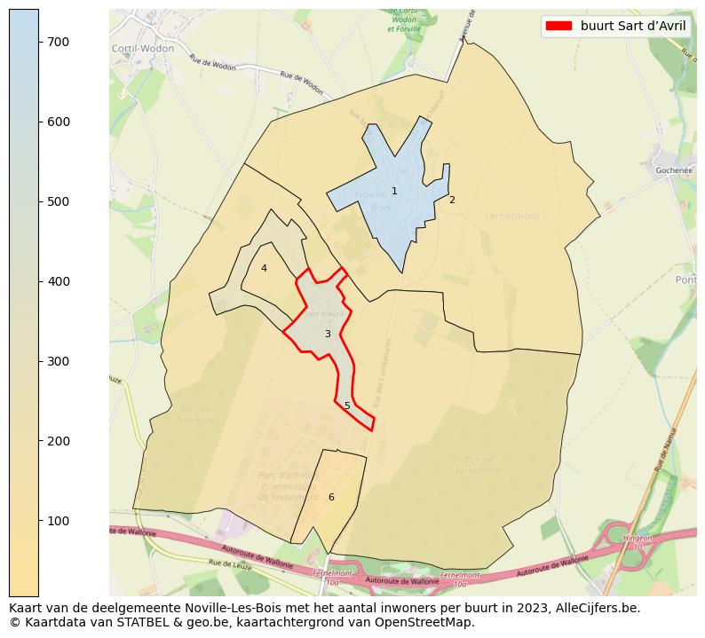 Aantal inwoners op de kaart van de buurt Sart d’Avril: Op deze pagina vind je veel informatie over inwoners (zoals de verdeling naar leeftijdsgroepen, gezinssamenstelling, geslacht, autochtoon of Belgisch met een immigratie achtergrond,...), woningen (aantallen, types, prijs ontwikkeling, gebruik, type eigendom,...) en méér (autobezit, energieverbruik,...)  op basis van open data van STATBEL en diverse andere bronnen!