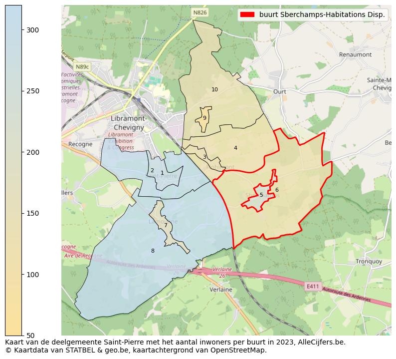 Aantal inwoners op de kaart van de buurt Sberchamps-Habitations Disp.: Op deze pagina vind je veel informatie over inwoners (zoals de verdeling naar leeftijdsgroepen, gezinssamenstelling, geslacht, autochtoon of Belgisch met een immigratie achtergrond,...), woningen (aantallen, types, prijs ontwikkeling, gebruik, type eigendom,...) en méér (autobezit, energieverbruik,...)  op basis van open data van STATBEL en diverse andere bronnen!