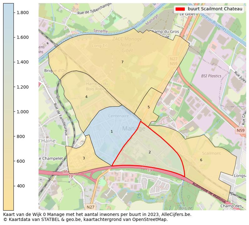 Aantal inwoners op de kaart van de buurt Scailmont Chateau: Op deze pagina vind je veel informatie over inwoners (zoals de verdeling naar leeftijdsgroepen, gezinssamenstelling, geslacht, autochtoon of Belgisch met een immigratie achtergrond,...), woningen (aantallen, types, prijs ontwikkeling, gebruik, type eigendom,...) en méér (autobezit, energieverbruik,...)  op basis van open data van STATBEL en diverse andere bronnen!