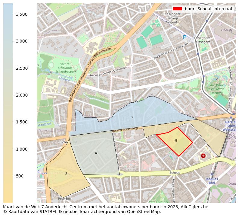 Aantal inwoners op de kaart van de buurt Scheut-Internaat: Op deze pagina vind je veel informatie over inwoners (zoals de verdeling naar leeftijdsgroepen, gezinssamenstelling, geslacht, autochtoon of Belgisch met een immigratie achtergrond,...), woningen (aantallen, types, prijs ontwikkeling, gebruik, type eigendom,...) en méér (autobezit, energieverbruik,...)  op basis van open data van STATBEL en diverse andere bronnen!
