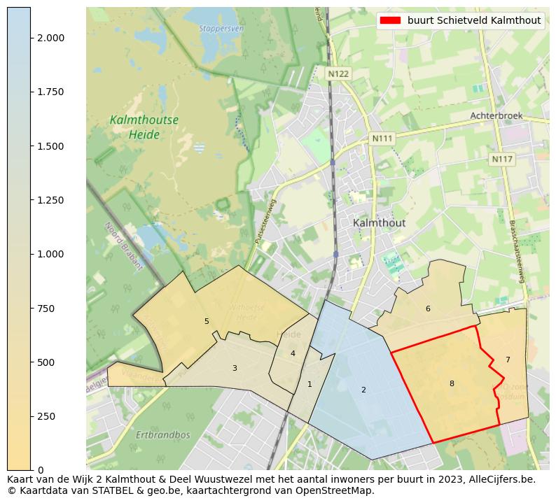 Aantal inwoners op de kaart van de buurt Schietveld: Op deze pagina vind je veel informatie over inwoners (zoals de verdeling naar leeftijdsgroepen, gezinssamenstelling, geslacht, autochtoon of Belgisch met een immigratie achtergrond,...), woningen (aantallen, types, prijs ontwikkeling, gebruik, type eigendom,...) en méér (autobezit, energieverbruik,...)  op basis van open data van STATBEL en diverse andere bronnen!