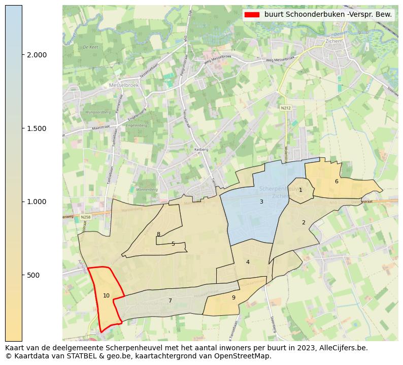 Aantal inwoners op de kaart van de buurt Schoonderbuken -Verspr. Bew.: Op deze pagina vind je veel informatie over inwoners (zoals de verdeling naar leeftijdsgroepen, gezinssamenstelling, geslacht, autochtoon of Belgisch met een immigratie achtergrond,...), woningen (aantallen, types, prijs ontwikkeling, gebruik, type eigendom,...) en méér (autobezit, energieverbruik,...)  op basis van open data van STATBEL en diverse andere bronnen!