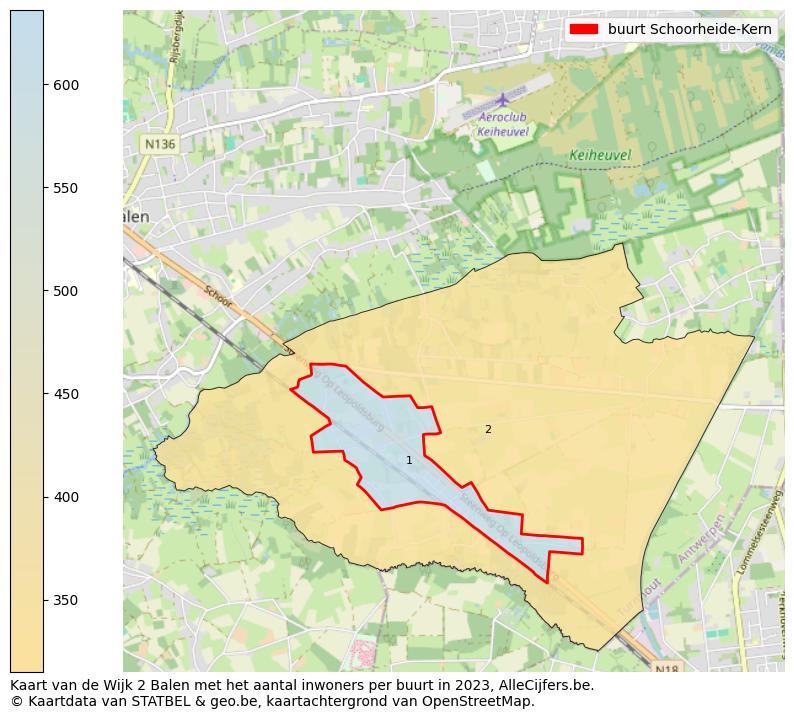 Aantal inwoners op de kaart van de buurt Schoorheide-Kern: Op deze pagina vind je veel informatie over inwoners (zoals de verdeling naar leeftijdsgroepen, gezinssamenstelling, geslacht, autochtoon of Belgisch met een immigratie achtergrond,...), woningen (aantallen, types, prijs ontwikkeling, gebruik, type eigendom,...) en méér (autobezit, energieverbruik,...)  op basis van open data van STATBEL en diverse andere bronnen!