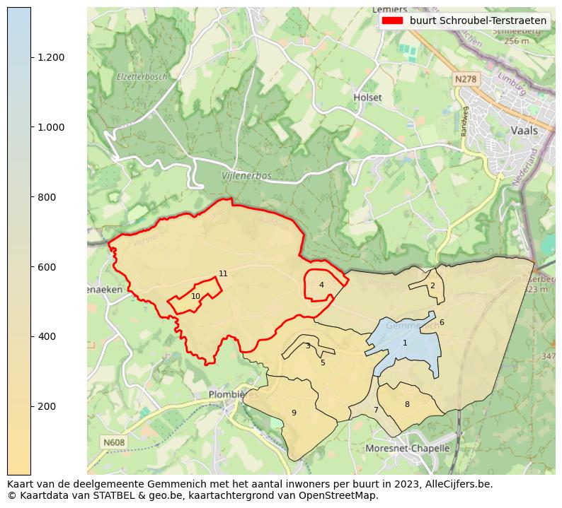 Aantal inwoners op de kaart van de buurt Schroubel-Terstraeten: Op deze pagina vind je veel informatie over inwoners (zoals de verdeling naar leeftijdsgroepen, gezinssamenstelling, geslacht, autochtoon of Belgisch met een immigratie achtergrond,...), woningen (aantallen, types, prijs ontwikkeling, gebruik, type eigendom,...) en méér (autobezit, energieverbruik,...)  op basis van open data van STATBEL en diverse andere bronnen!