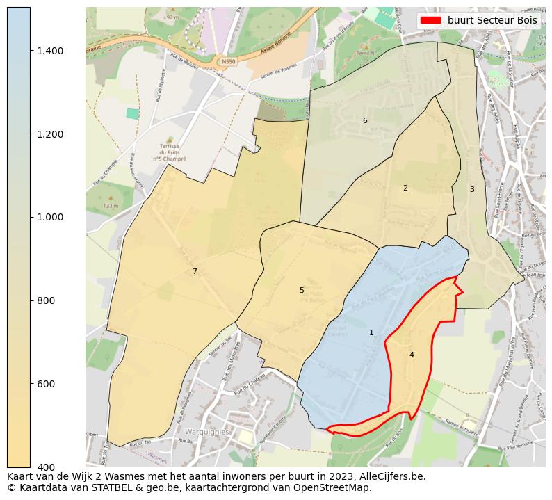 Aantal inwoners op de kaart van de buurt Secteur Bois: Op deze pagina vind je veel informatie over inwoners (zoals de verdeling naar leeftijdsgroepen, gezinssamenstelling, geslacht, autochtoon of Belgisch met een immigratie achtergrond,...), woningen (aantallen, types, prijs ontwikkeling, gebruik, type eigendom,...) en méér (autobezit, energieverbruik,...)  op basis van open data van STATBEL en diverse andere bronnen!