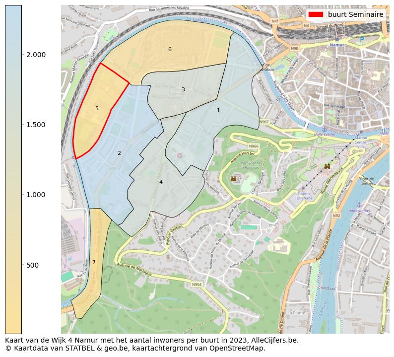 Aantal inwoners op de kaart van de buurt Seminaire: Op deze pagina vind je veel informatie over inwoners (zoals de verdeling naar leeftijdsgroepen, gezinssamenstelling, geslacht, autochtoon of Belgisch met een immigratie achtergrond,...), woningen (aantallen, types, prijs ontwikkeling, gebruik, type eigendom,...) en méér (autobezit, energieverbruik,...)  op basis van open data van STATBEL en diverse andere bronnen!
