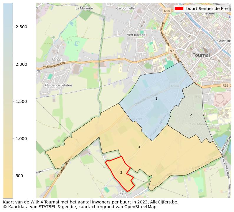 Aantal inwoners op de kaart van de buurt Sentier de Ere: Op deze pagina vind je veel informatie over inwoners (zoals de verdeling naar leeftijdsgroepen, gezinssamenstelling, geslacht, autochtoon of Belgisch met een immigratie achtergrond,...), woningen (aantallen, types, prijs ontwikkeling, gebruik, type eigendom,...) en méér (autobezit, energieverbruik,...)  op basis van open data van STATBEL en diverse andere bronnen!