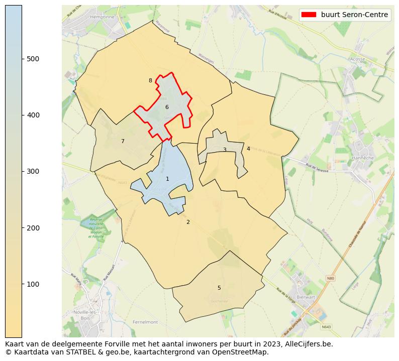 Aantal inwoners op de kaart van de buurt Seron-Centre: Op deze pagina vind je veel informatie over inwoners (zoals de verdeling naar leeftijdsgroepen, gezinssamenstelling, geslacht, autochtoon of Belgisch met een immigratie achtergrond,...), woningen (aantallen, types, prijs ontwikkeling, gebruik, type eigendom,...) en méér (autobezit, energieverbruik,...)  op basis van open data van STATBEL en diverse andere bronnen!