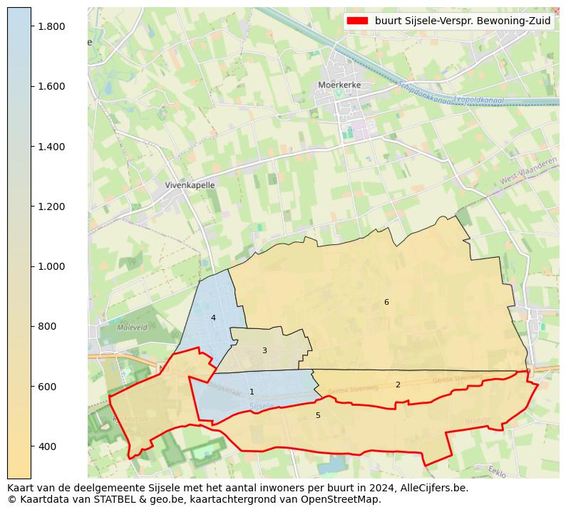 Aantal inwoners op de kaart van de buurt Sijsele-Verspr. Bewoning-Zuid: Op deze pagina vind je veel informatie over inwoners (zoals de verdeling naar leeftijdsgroepen, gezinssamenstelling, geslacht, autochtoon of Belgisch met een immigratie achtergrond,...), woningen (aantallen, types, prijs ontwikkeling, gebruik, type eigendom,...) en méér (autobezit, energieverbruik,...)  op basis van open data van STATBEL en diverse andere bronnen!