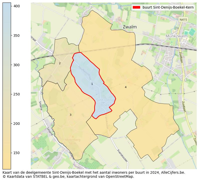 Aantal inwoners op de kaart van de buurt Sint-Denijs-Boekel-Kern: Op deze pagina vind je veel informatie over inwoners (zoals de verdeling naar leeftijdsgroepen, gezinssamenstelling, geslacht, autochtoon of Belgisch met een immigratie achtergrond,...), woningen (aantallen, types, prijs ontwikkeling, gebruik, type eigendom,...) en méér (autobezit, energieverbruik,...)  op basis van open data van STATBEL en diverse andere bronnen!