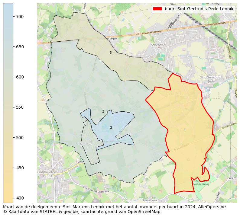 Aantal inwoners op de kaart van de buurt Sint-Gertrudis-Pede: Op deze pagina vind je veel informatie over inwoners (zoals de verdeling naar leeftijdsgroepen, gezinssamenstelling, geslacht, autochtoon of Belgisch met een immigratie achtergrond,...), woningen (aantallen, types, prijs ontwikkeling, gebruik, type eigendom,...) en méér (autobezit, energieverbruik,...)  op basis van open data van STATBEL en diverse andere bronnen!