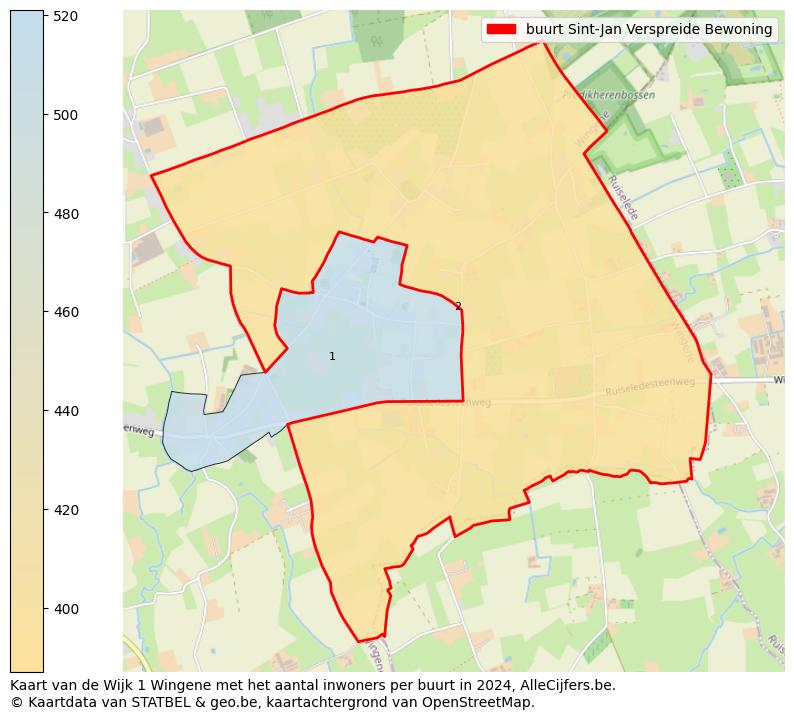 Aantal inwoners op de kaart van de buurt Sint-Jan Verspreide Bewoning: Op deze pagina vind je veel informatie over inwoners (zoals de verdeling naar leeftijdsgroepen, gezinssamenstelling, geslacht, autochtoon of Belgisch met een immigratie achtergrond,...), woningen (aantallen, types, prijs ontwikkeling, gebruik, type eigendom,...) en méér (autobezit, energieverbruik,...)  op basis van open data van STATBEL en diverse andere bronnen!