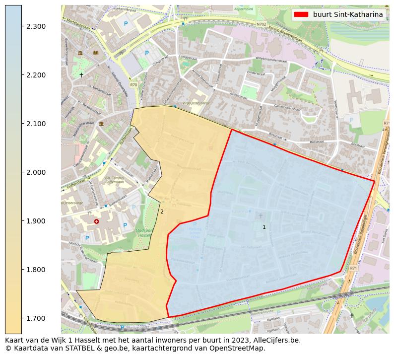Aantal inwoners op de kaart van de buurt Sint-Katharina: Op deze pagina vind je veel informatie over inwoners (zoals de verdeling naar leeftijdsgroepen, gezinssamenstelling, geslacht, autochtoon of Belgisch met een immigratie achtergrond,...), woningen (aantallen, types, prijs ontwikkeling, gebruik, type eigendom,...) en méér (autobezit, energieverbruik,...)  op basis van open data van STATBEL en diverse andere bronnen!