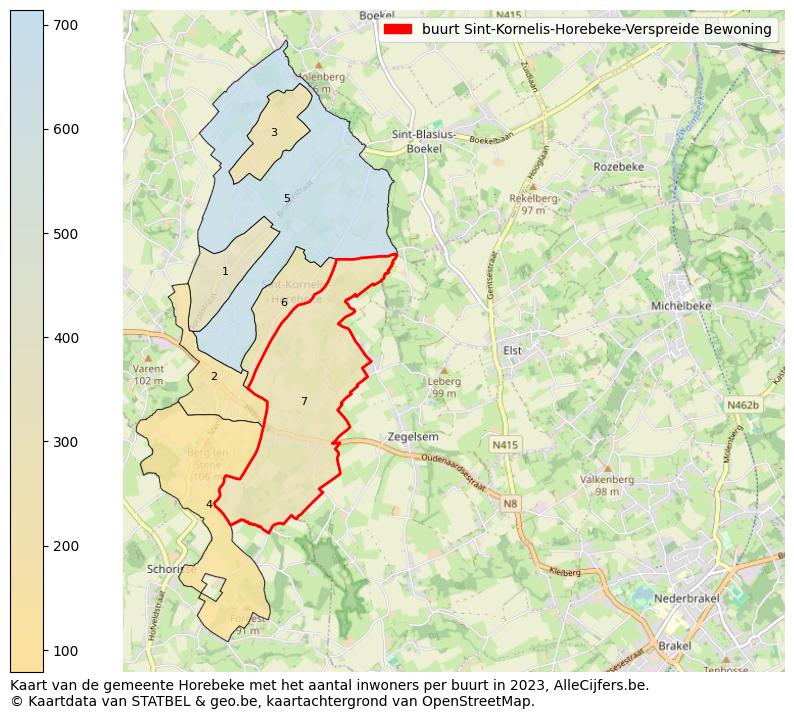 Aantal inwoners op de kaart van de buurt Sint-Kornelis-Horebeke-Verspreide Bewoning: Op deze pagina vind je veel informatie over inwoners (zoals de verdeling naar leeftijdsgroepen, gezinssamenstelling, geslacht, autochtoon of Belgisch met een immigratie achtergrond,...), woningen (aantallen, types, prijs ontwikkeling, gebruik, type eigendom,...) en méér (autobezit, energieverbruik,...)  op basis van open data van STATBEL en diverse andere bronnen!