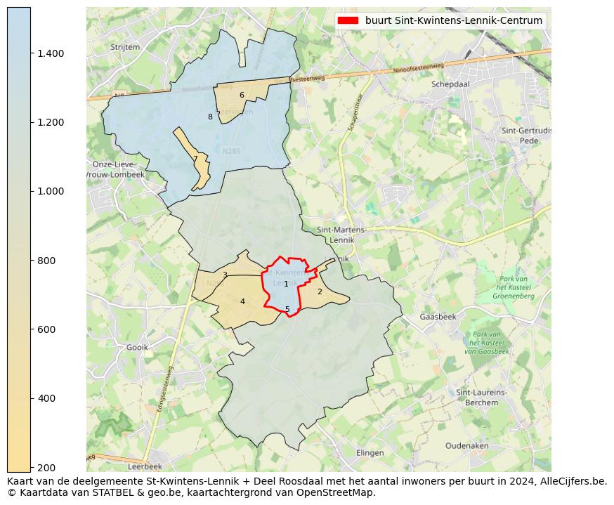 Aantal inwoners op de kaart van de buurt Sint-Kwintens-Lennik-Centrum: Op deze pagina vind je veel informatie over inwoners (zoals de verdeling naar leeftijdsgroepen, gezinssamenstelling, geslacht, autochtoon of Belgisch met een immigratie achtergrond,...), woningen (aantallen, types, prijs ontwikkeling, gebruik, type eigendom,...) en méér (autobezit, energieverbruik,...)  op basis van open data van STATBEL en diverse andere bronnen!