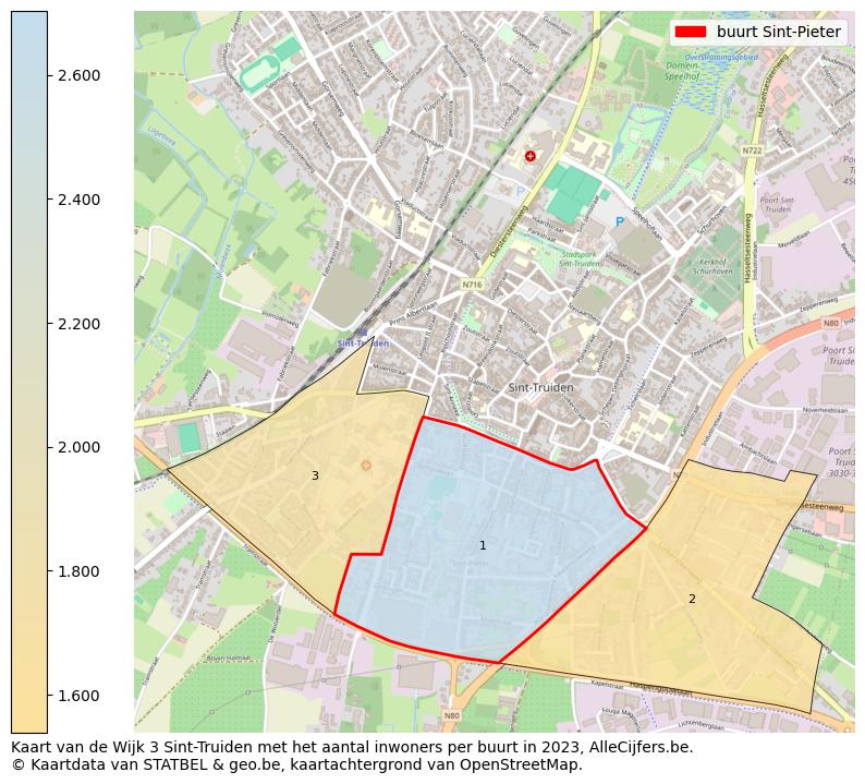 Aantal inwoners op de kaart van de buurt Sint-Pieter: Op deze pagina vind je veel informatie over inwoners (zoals de verdeling naar leeftijdsgroepen, gezinssamenstelling, geslacht, autochtoon of Belgisch met een immigratie achtergrond,...), woningen (aantallen, types, prijs ontwikkeling, gebruik, type eigendom,...) en méér (autobezit, energieverbruik,...)  op basis van open data van STATBEL en diverse andere bronnen!