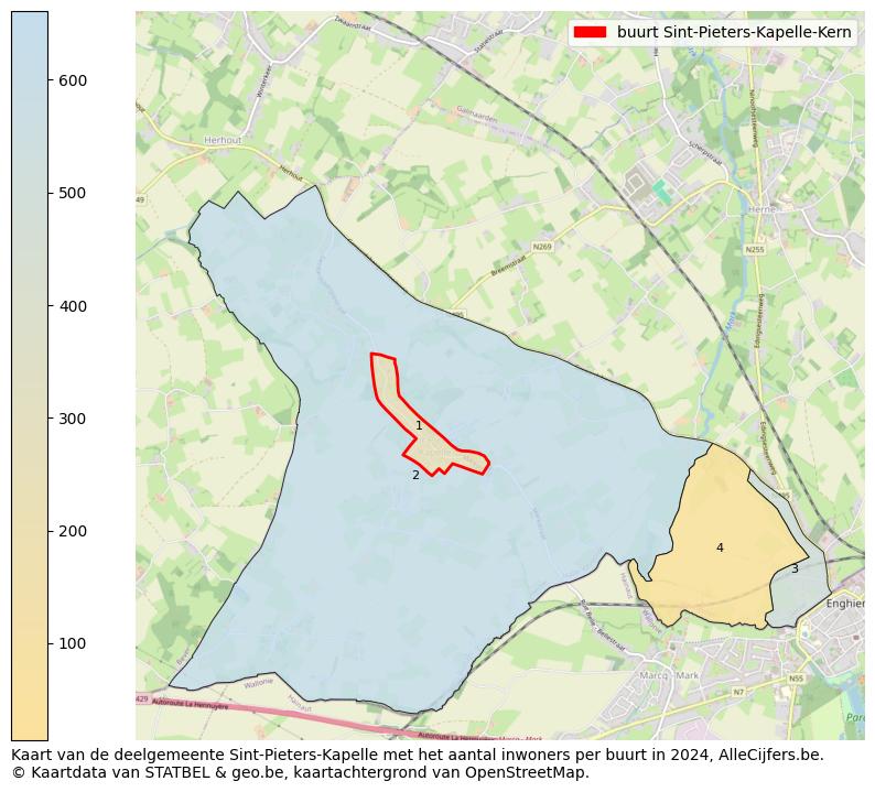 Aantal inwoners op de kaart van de buurt Sint-Pieters-Kapelle-Kern: Op deze pagina vind je veel informatie over inwoners (zoals de verdeling naar leeftijdsgroepen, gezinssamenstelling, geslacht, autochtoon of Belgisch met een immigratie achtergrond,...), woningen (aantallen, types, prijs ontwikkeling, gebruik, type eigendom,...) en méér (autobezit, energieverbruik,...)  op basis van open data van STATBEL en diverse andere bronnen!