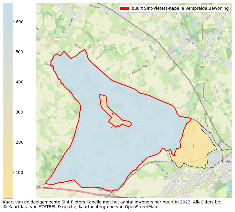 Aantal inwoners op de kaart van de buurt Sint-Pieters-Kapelle Verspreide Bewoning: Op deze pagina vind je veel informatie over inwoners (zoals de verdeling naar leeftijdsgroepen, gezinssamenstelling, geslacht, autochtoon of Belgisch met een immigratie achtergrond,...), woningen (aantallen, types, prijs ontwikkeling, gebruik, type eigendom,...) en méér (autobezit, energieverbruik,...)  op basis van open data van STATBEL en diverse andere bronnen!