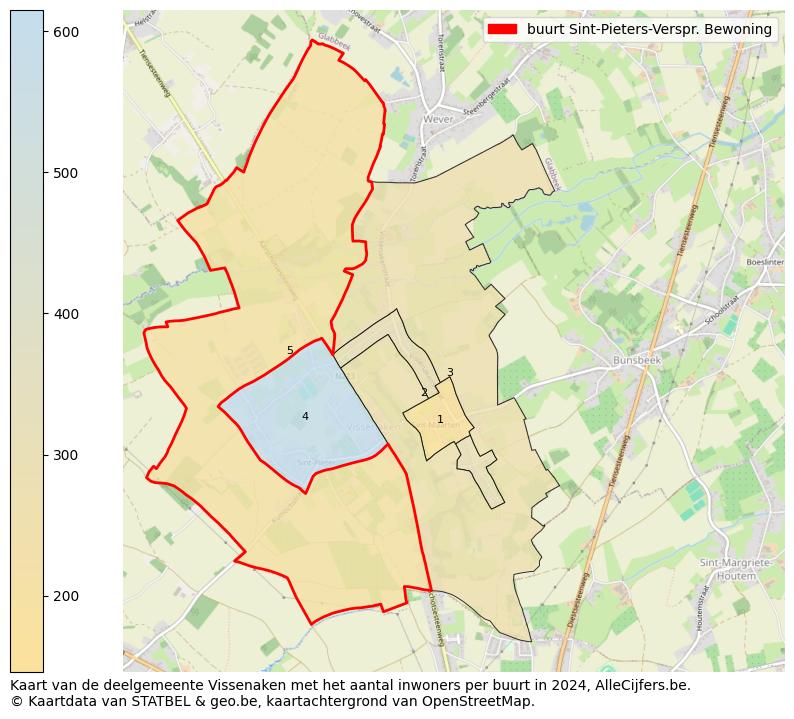 Aantal inwoners op de kaart van de buurt Sint-Pieters-Verspr. Bewoning: Op deze pagina vind je veel informatie over inwoners (zoals de verdeling naar leeftijdsgroepen, gezinssamenstelling, geslacht, autochtoon of Belgisch met een immigratie achtergrond,...), woningen (aantallen, types, prijs ontwikkeling, gebruik, type eigendom,...) en méér (autobezit, energieverbruik,...)  op basis van open data van STATBEL en diverse andere bronnen!