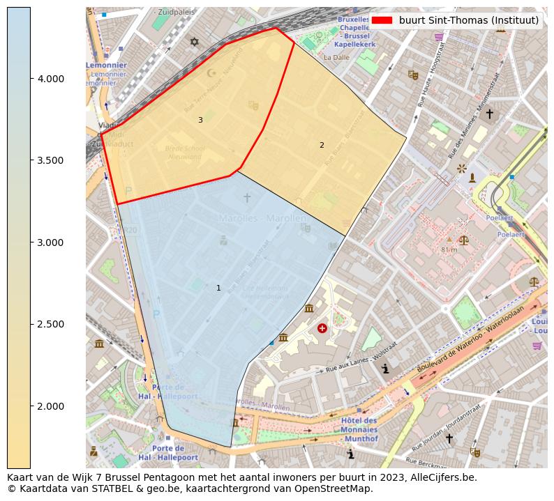 Aantal inwoners op de kaart van de buurt Sint-Thomas (Instituut): Op deze pagina vind je veel informatie over inwoners (zoals de verdeling naar leeftijdsgroepen, gezinssamenstelling, geslacht, autochtoon of Belgisch met een immigratie achtergrond,...), woningen (aantallen, types, prijs ontwikkeling, gebruik, type eigendom,...) en méér (autobezit, energieverbruik,...)  op basis van open data van STATBEL en diverse andere bronnen!